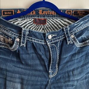 Rock Revival Blue Jeans 28 mid rise boot Ysobel